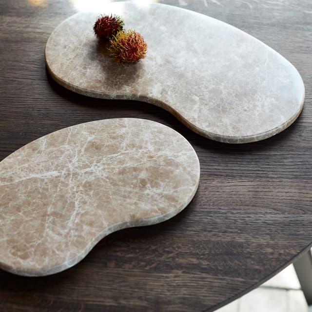 Suji Tapasbrett Sand Marble Small