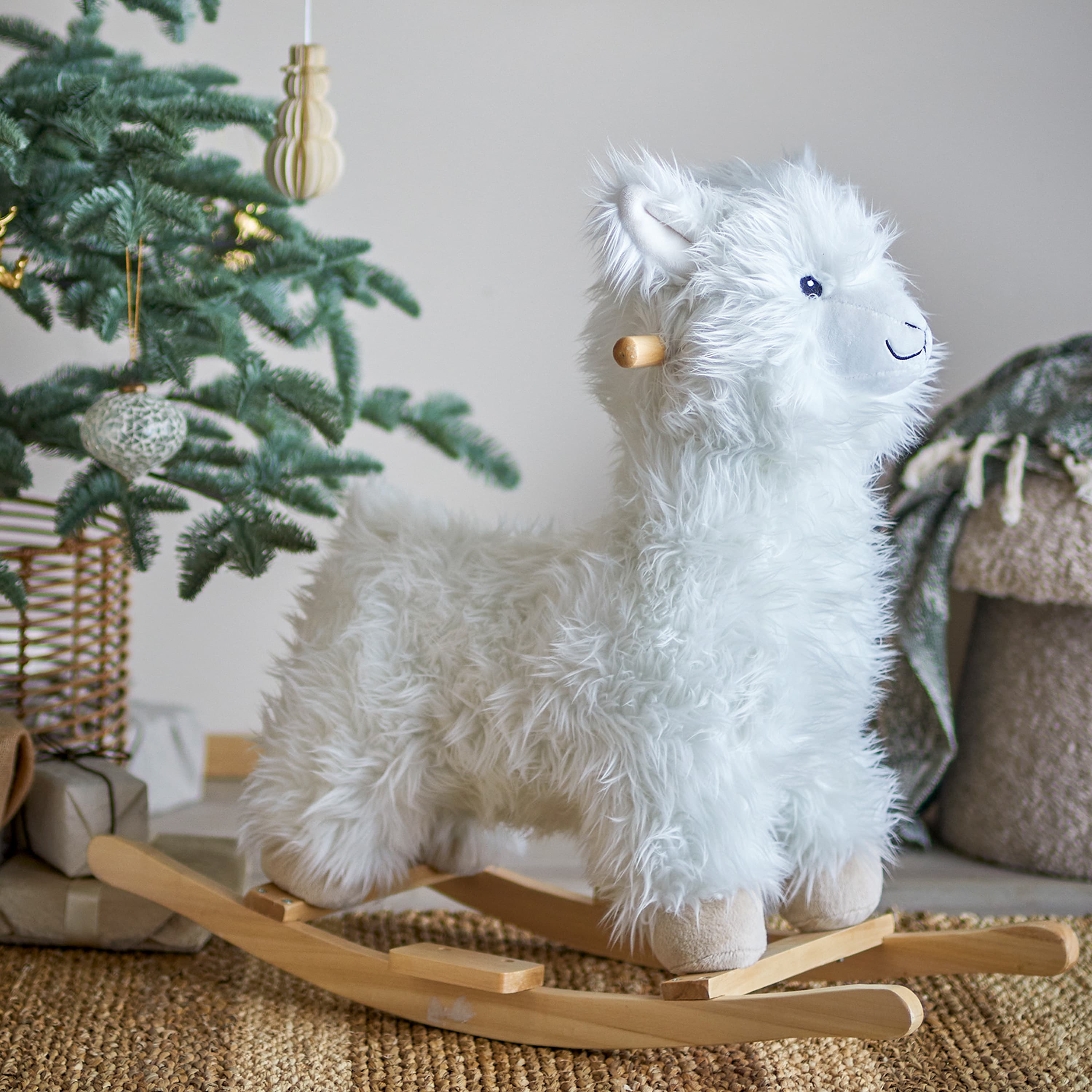 Llama Schaukelpferd