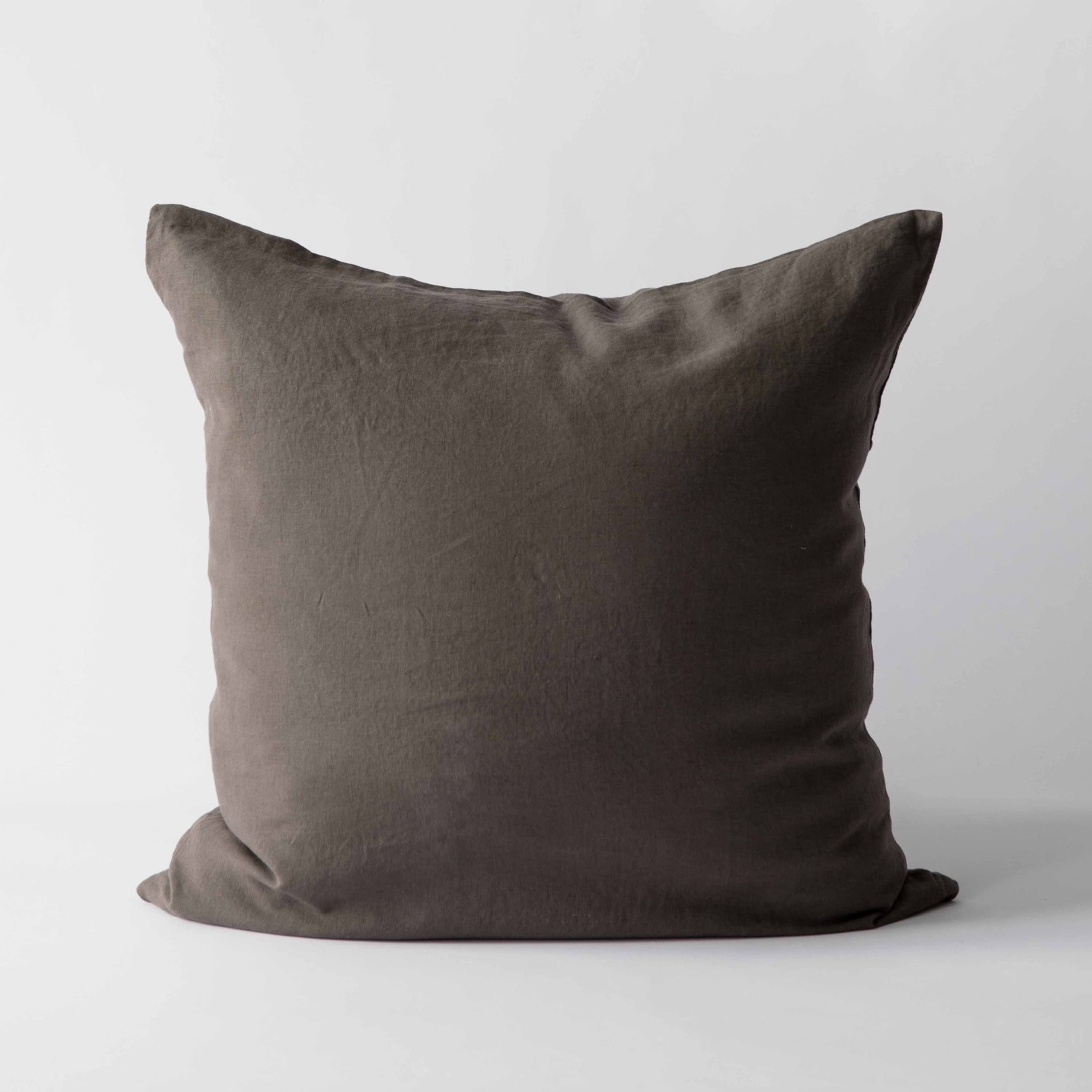 Kissenbezug/Kissenbezug Leinen Taupe 65x65
