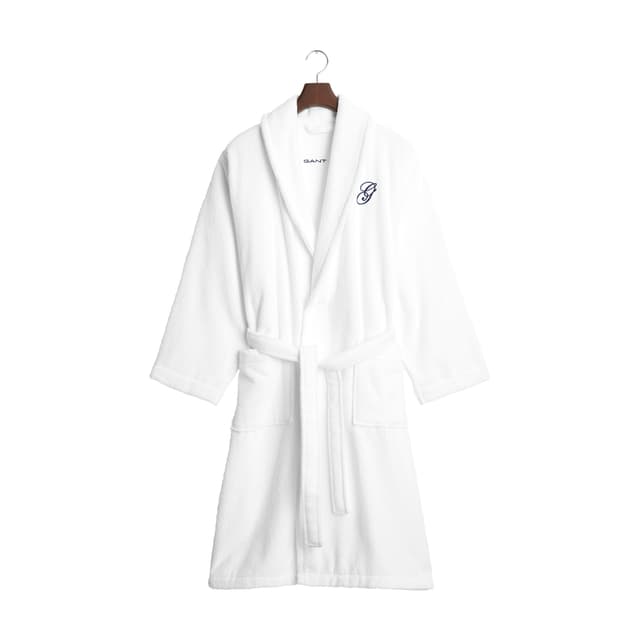 Embroidery Bademantel White XLarge