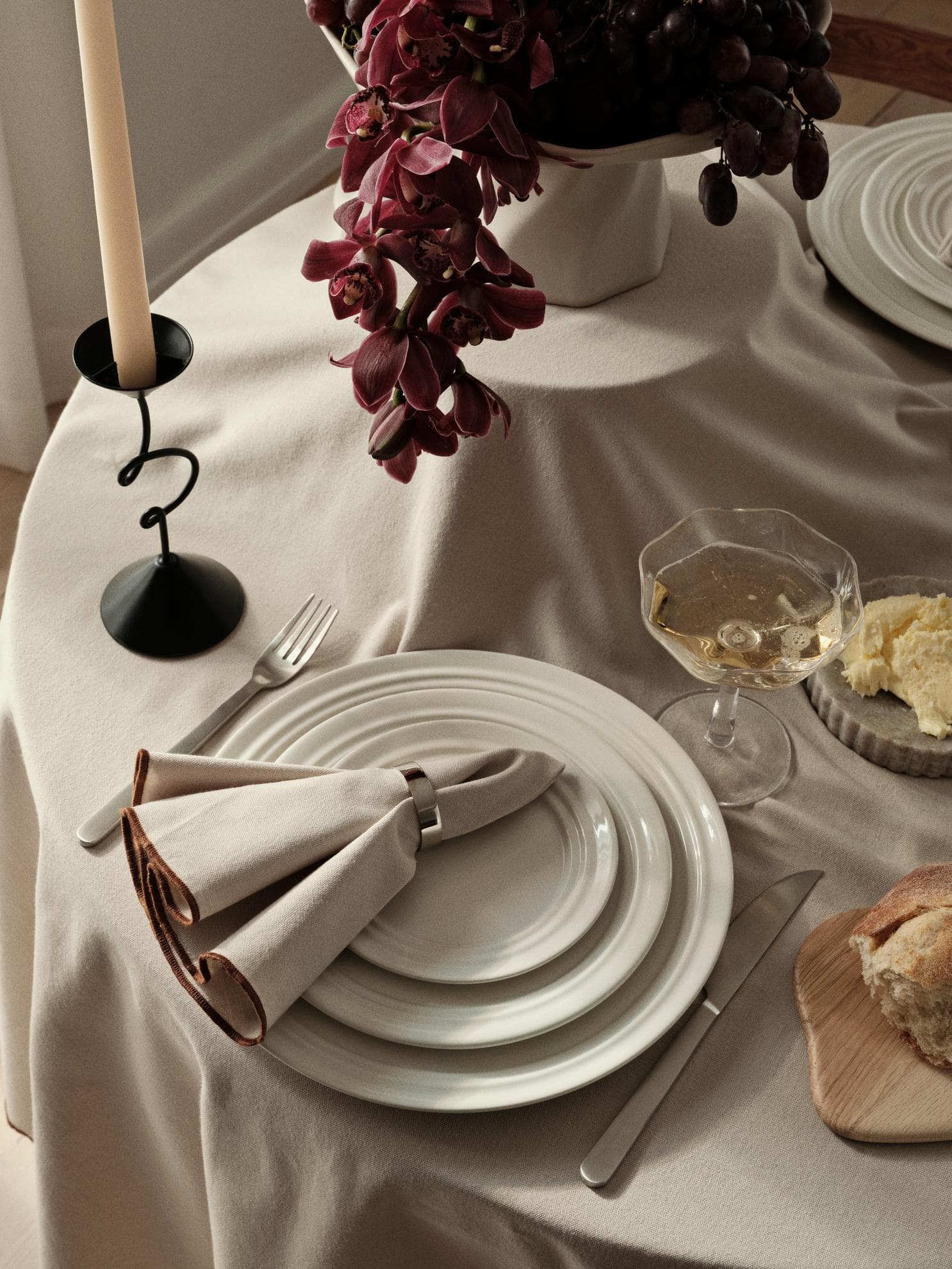 Selma Candle Holder Black 19cm