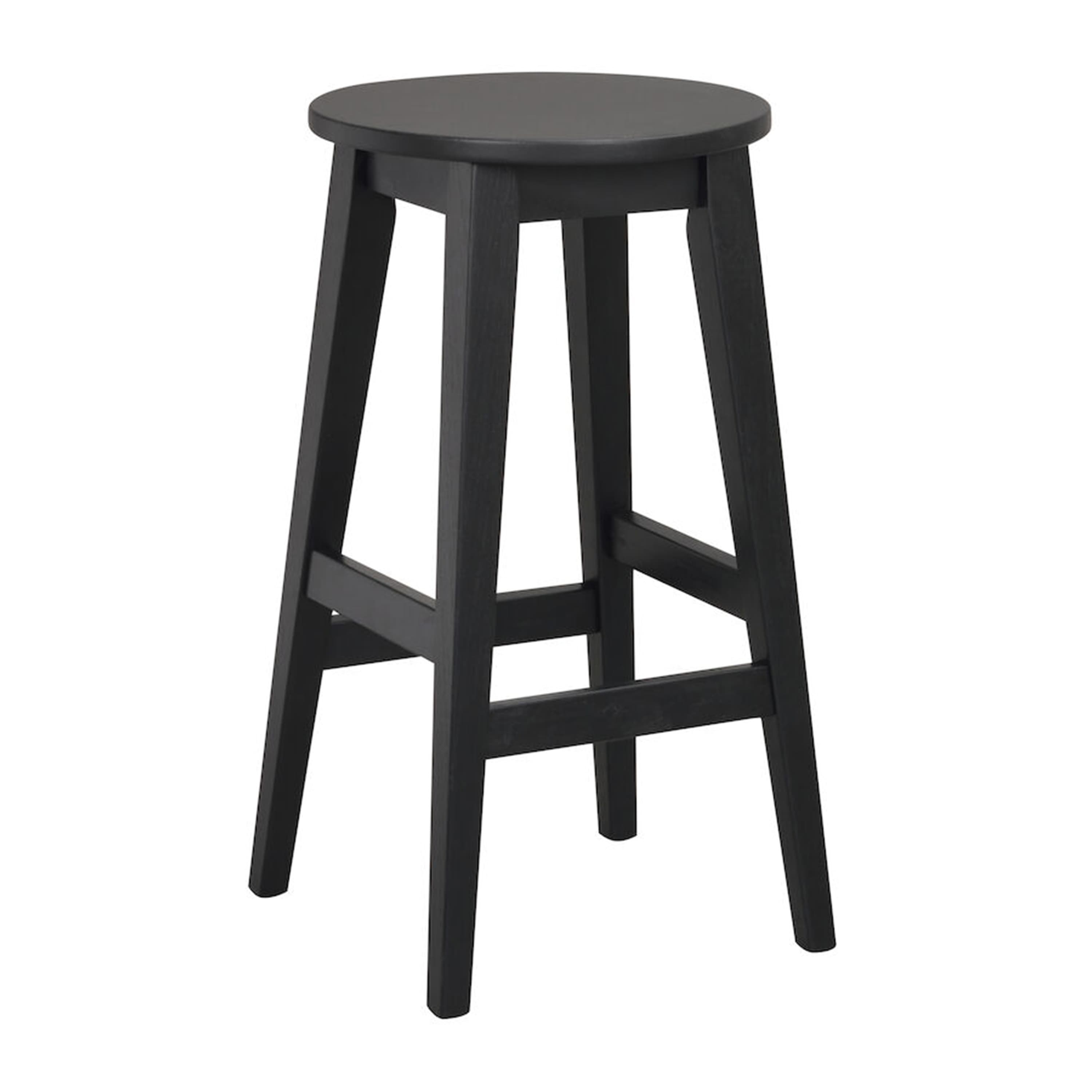 Austin Bar Stool Black Lacquered Oak