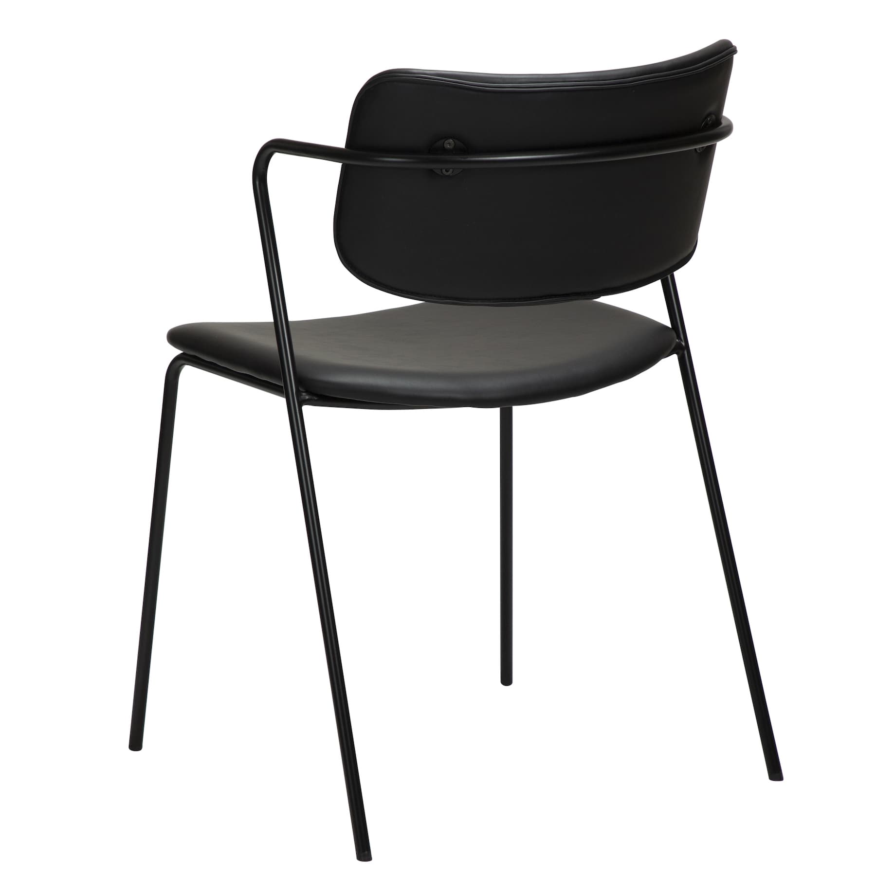 Zed Esszimmerstuhl Kunstleder Schwarz