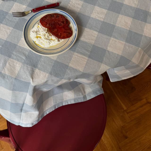 Bluey Tablecloth Blue/White 180x145