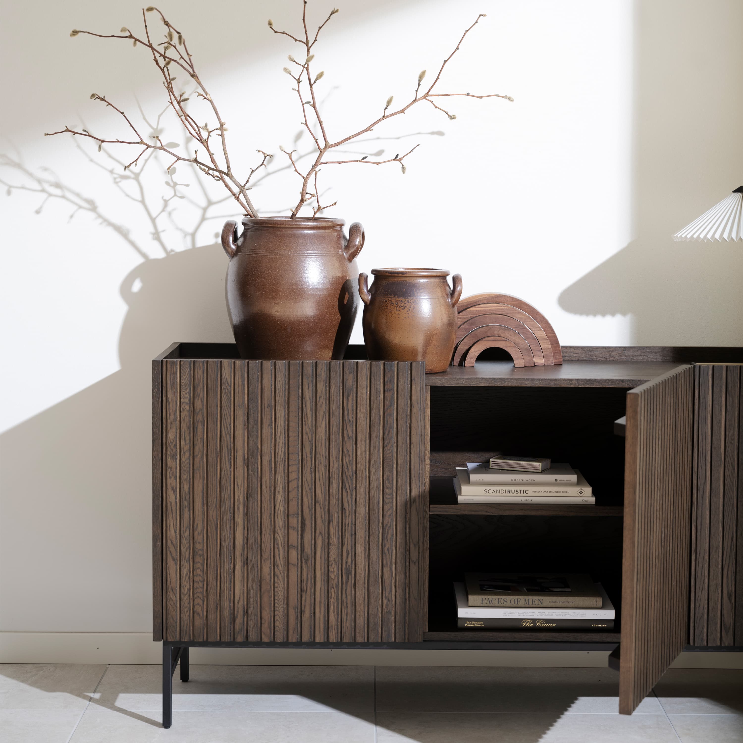 Halifax Sideboard Braun/Schwarz 160cm