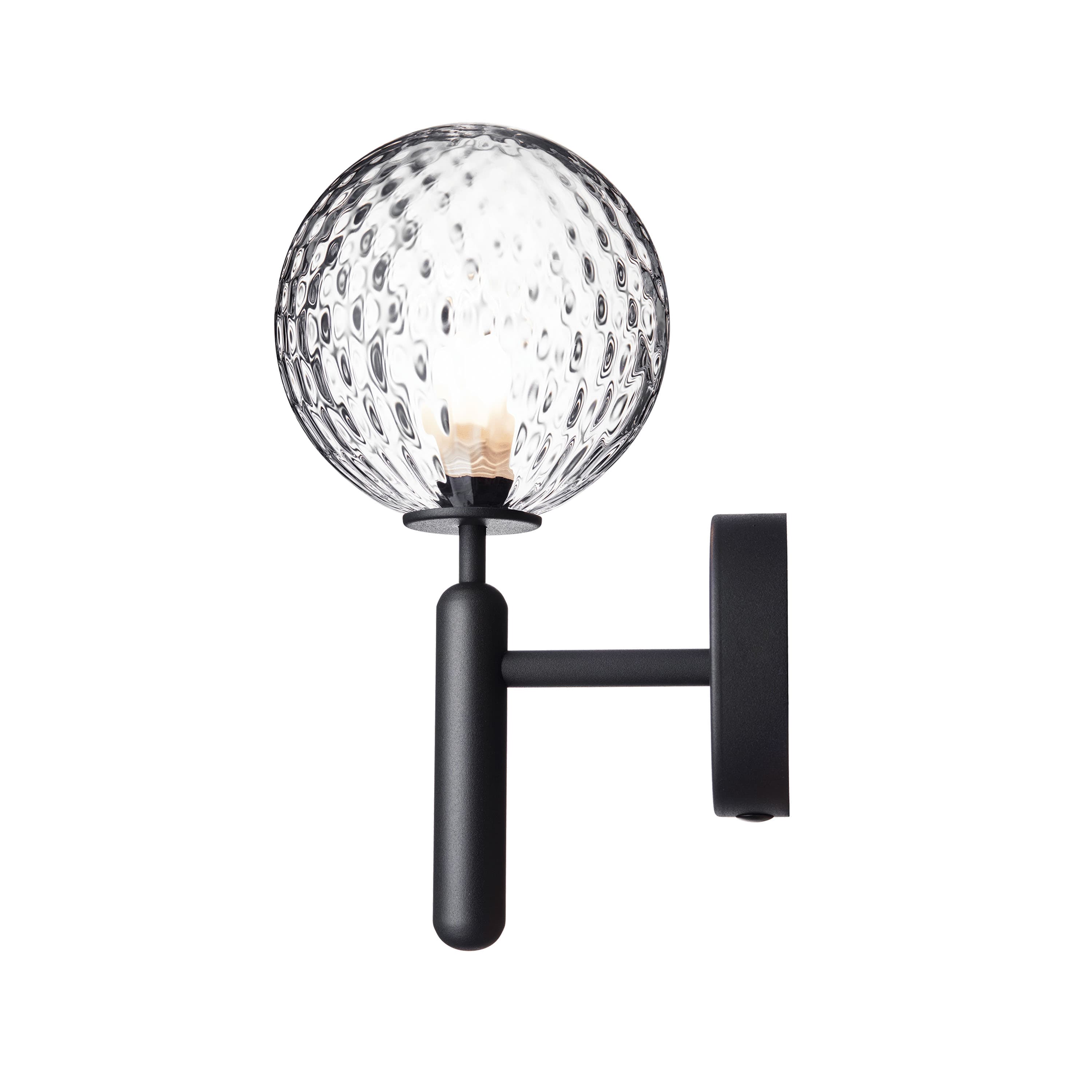 Miira wall lamp Rock Grey/Optic Clear
