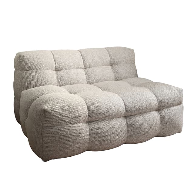Billie Loungesessel Beige Bouclé 120cm