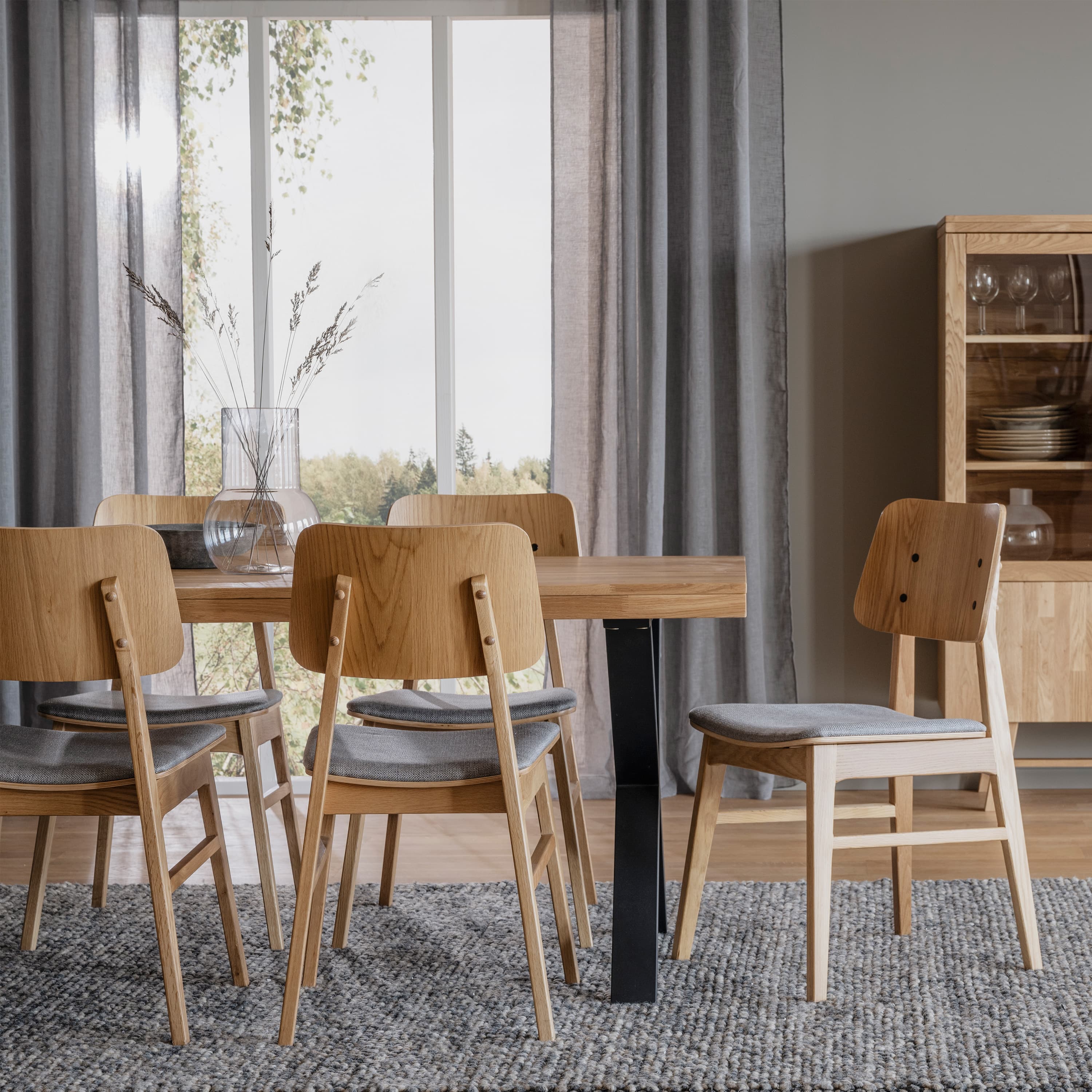 Brooklyn Esstisch X-Bein Eiche 220cm