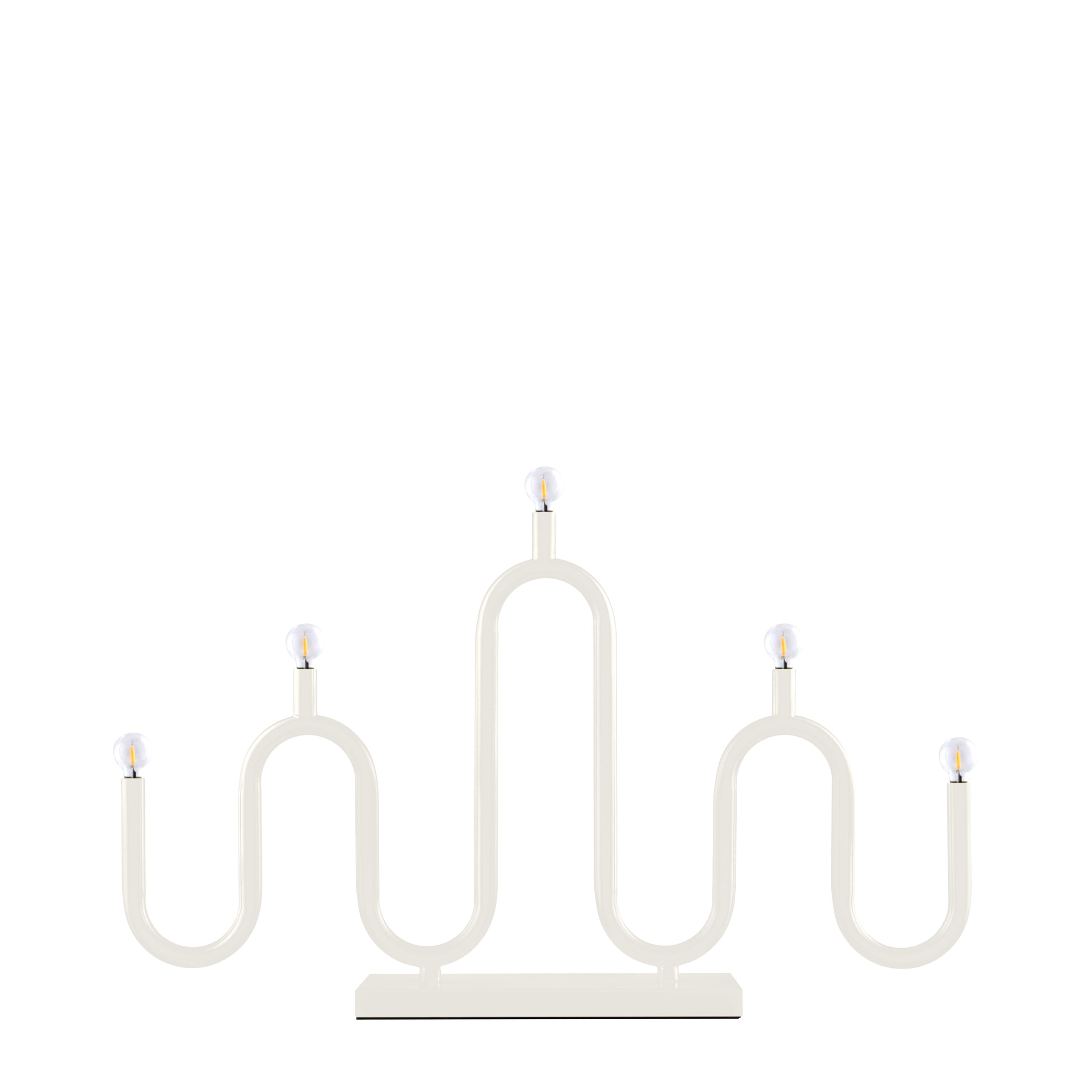 Noel Advent candlestick 5 Ivory