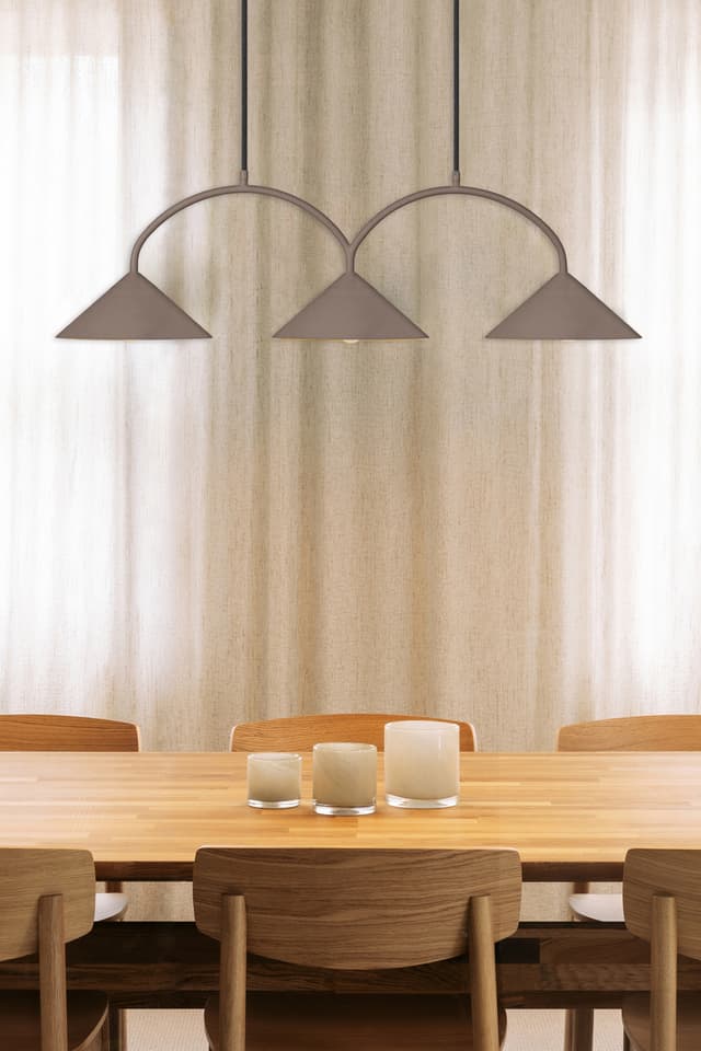 Curve 3 Deckenlampe Mocha