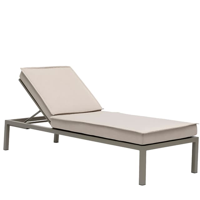 Jet Set Sun Lounger Beige 200cm