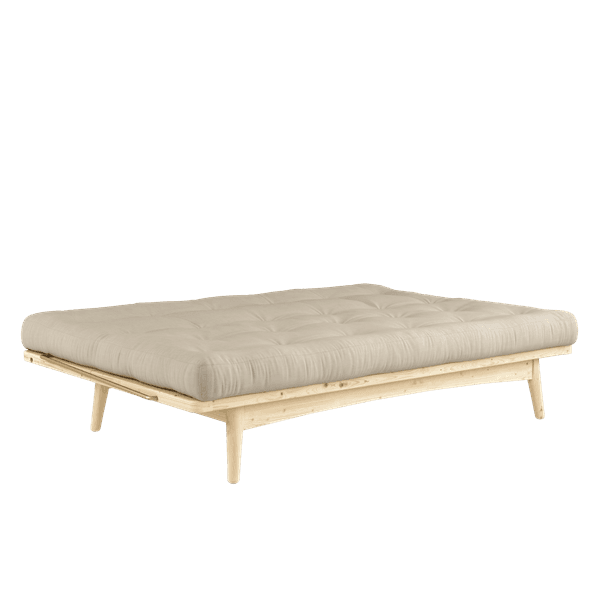 Folk Sofa Bed Natural/Beige 190cm