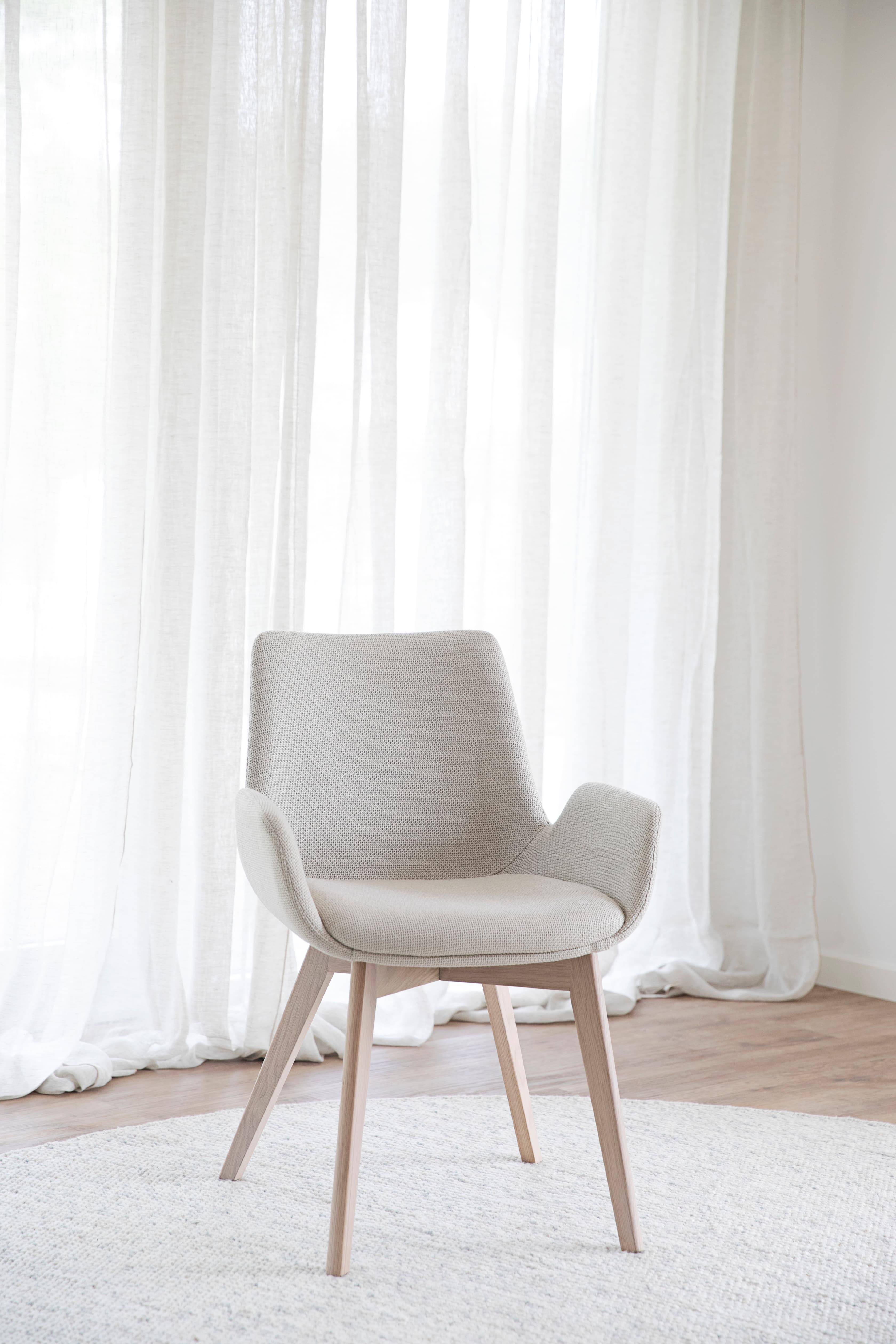 Drimsdale Dining Armchair Beige/White Washed