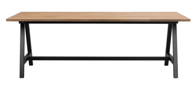 Carradale Esstisch A-Bein Eiche/Schwarz 220cm