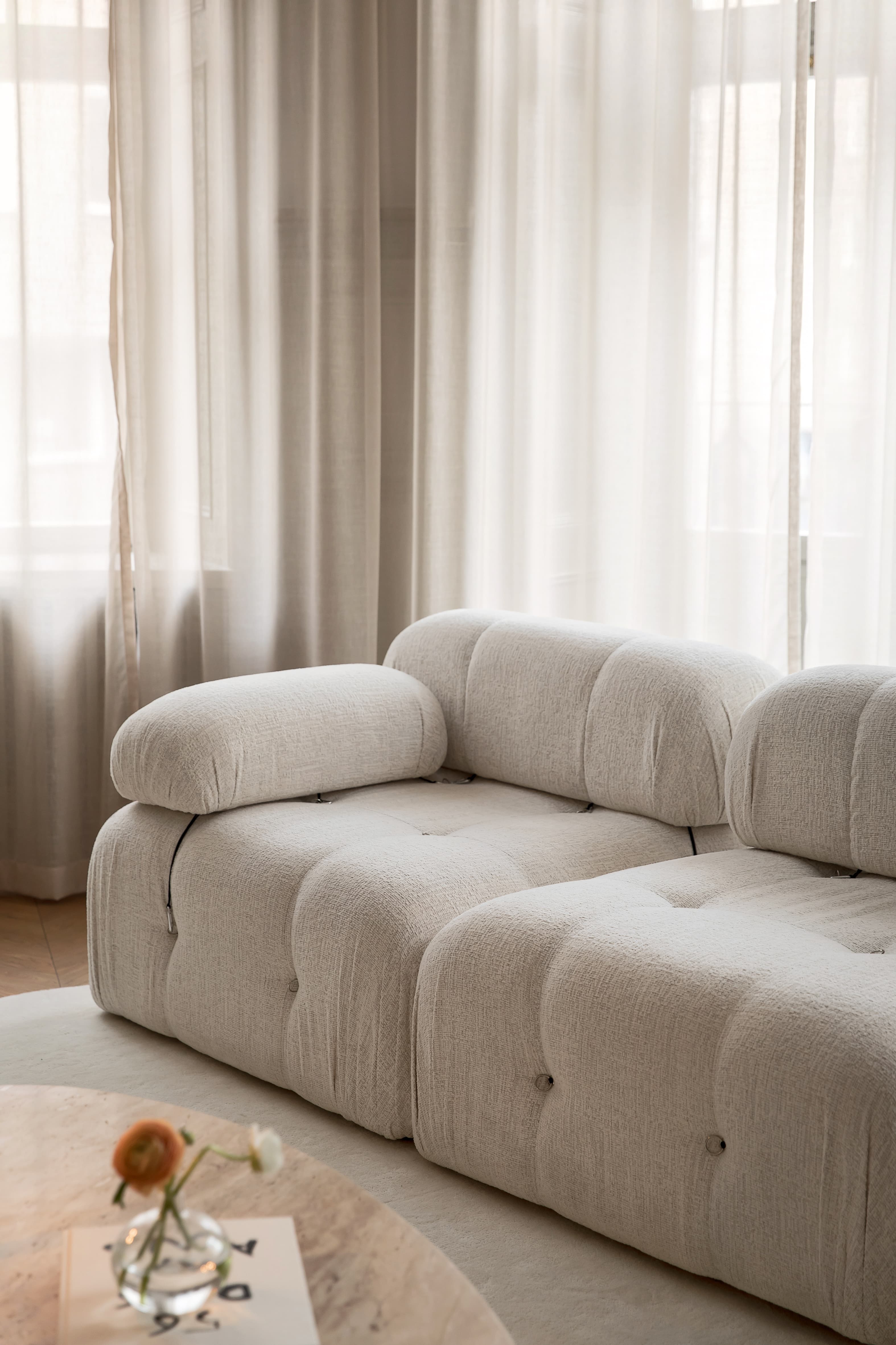 Blanca 3-Sitzer Divansofa Creme