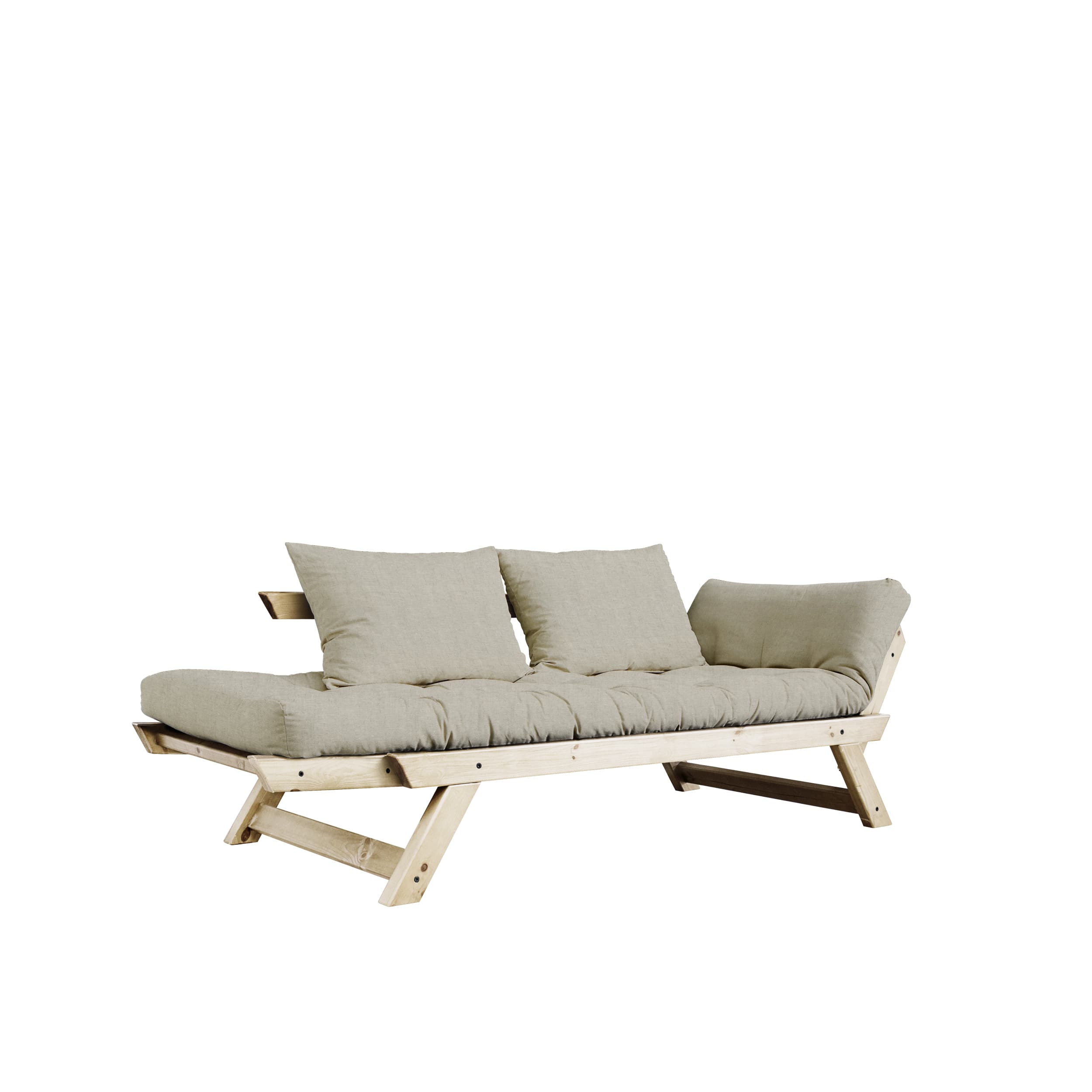 Bebop Tagesbett Natur/Leinen 174cm