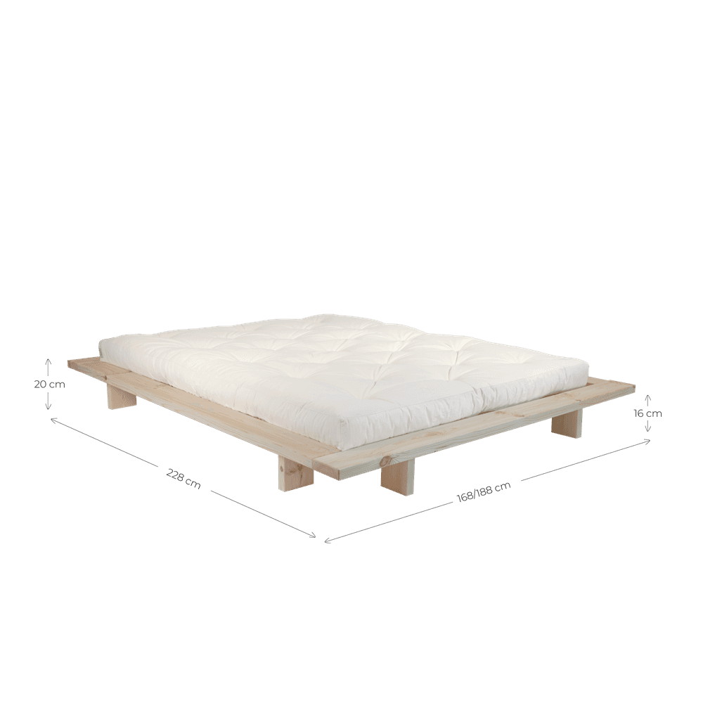 Japan Bettgestell Natur 180cm