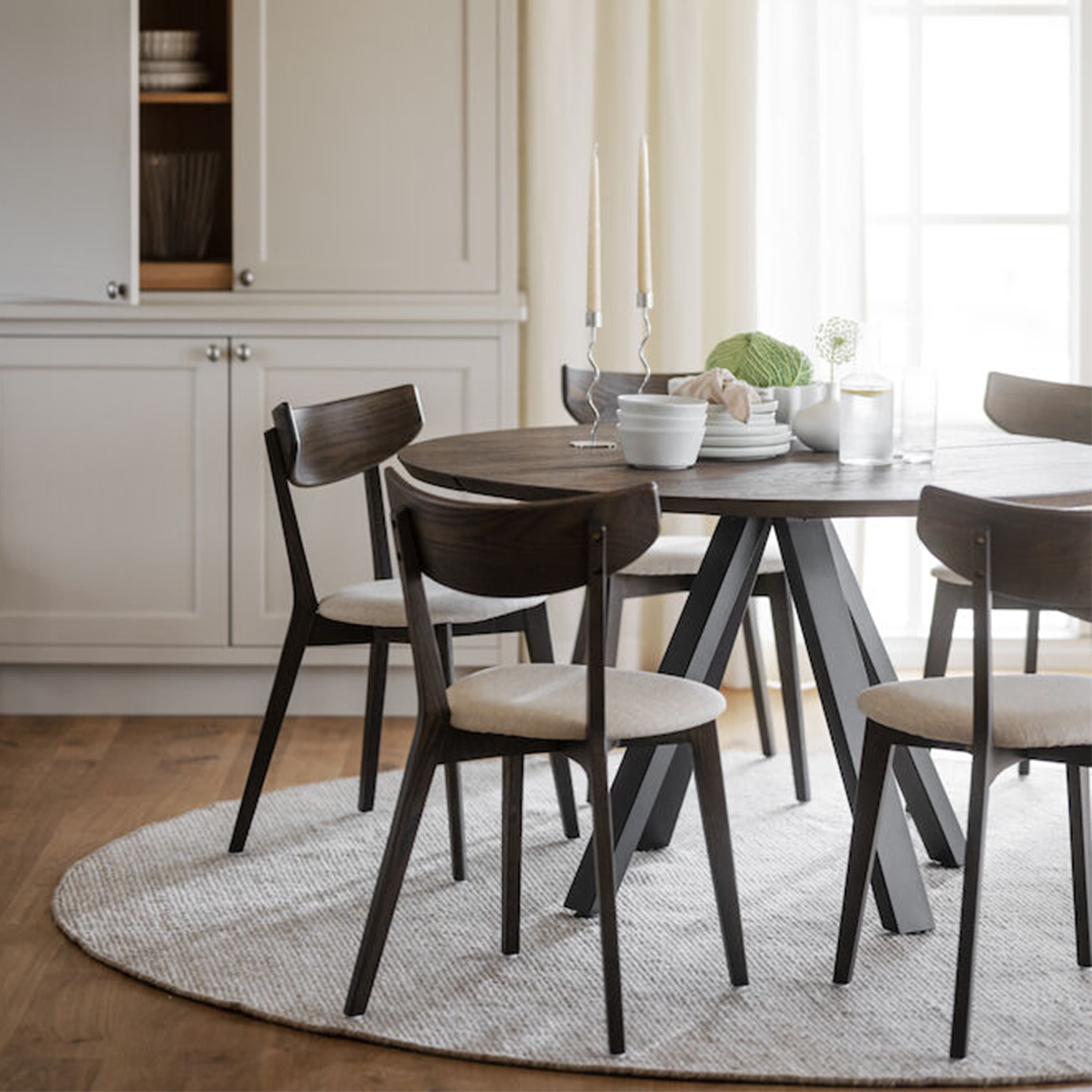 Ami Esszimmerstuhl Braun Eiche/Beige