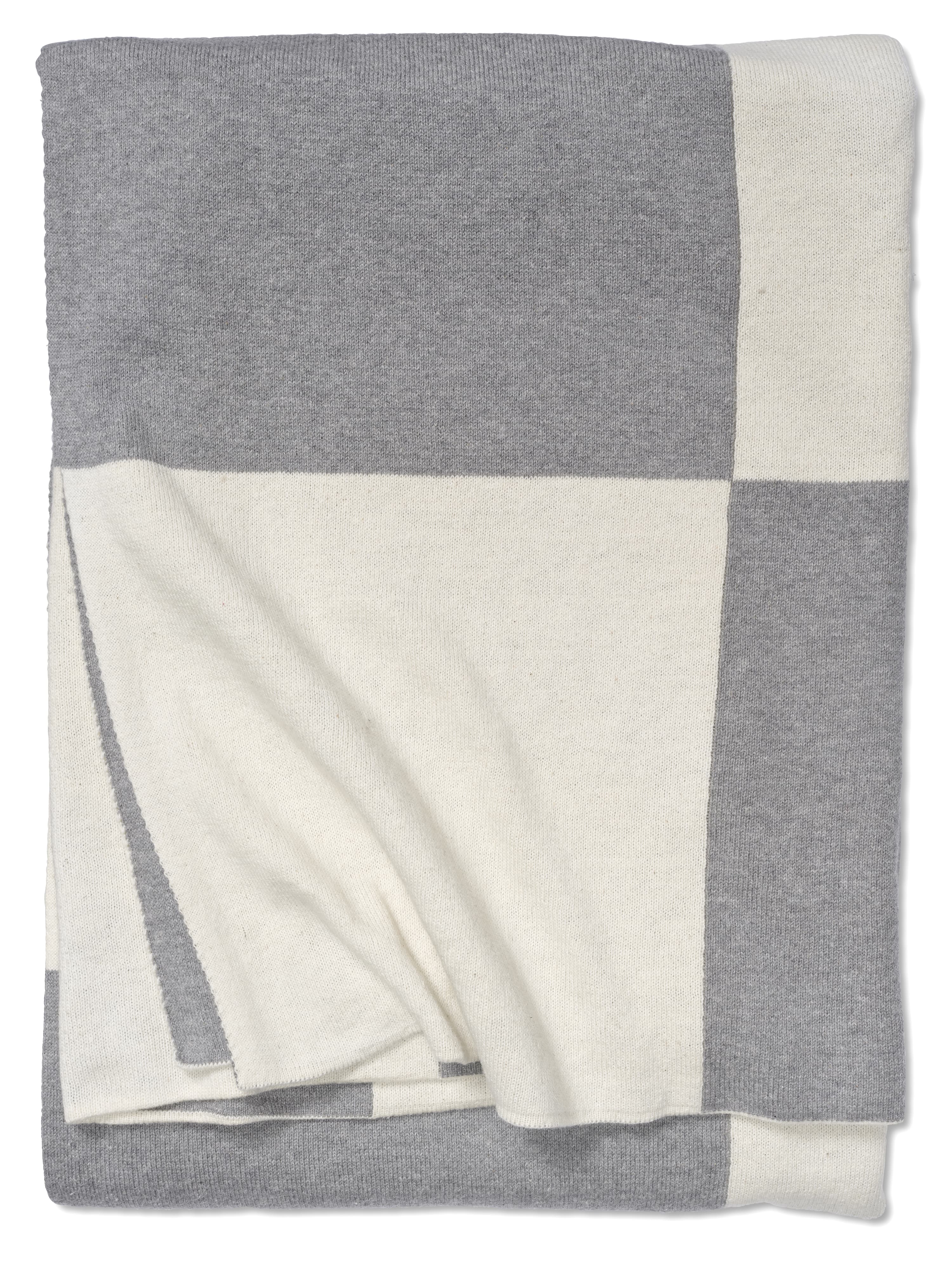 Square Plaid Grau 130x170