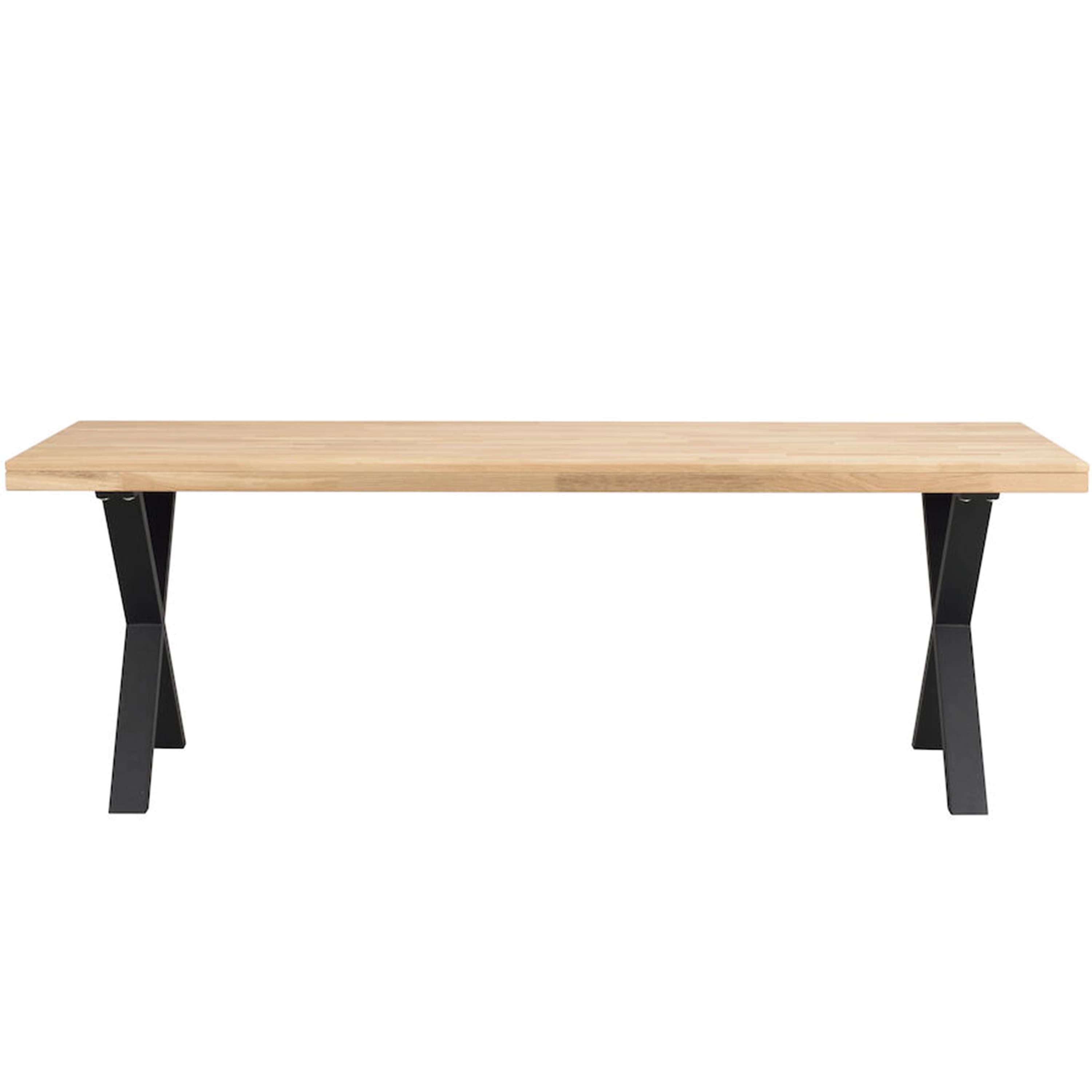 Brooklyn Esstisch X-Bein Eiche 220cm