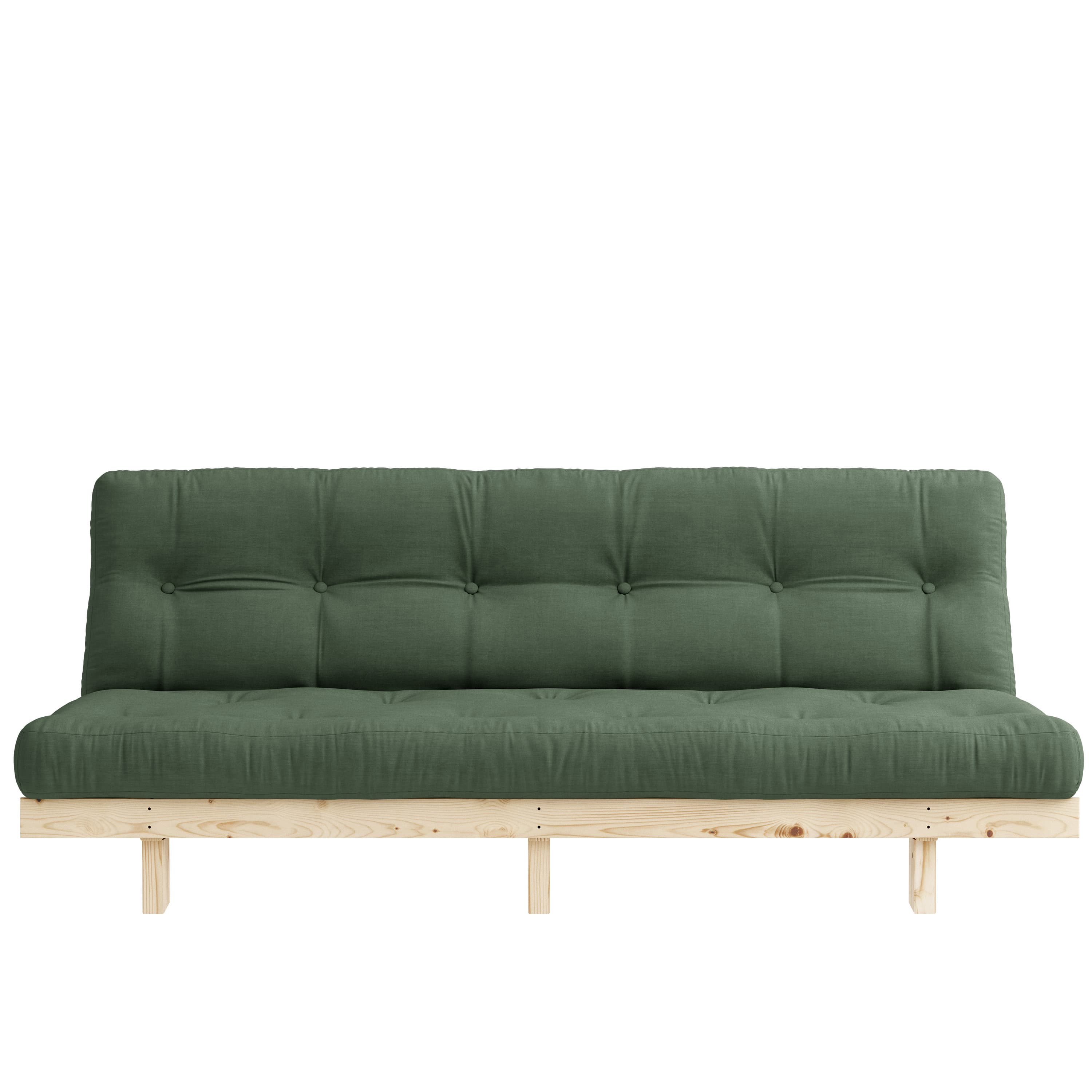 Lean Raw Sofa Bed Olive Green 130x200