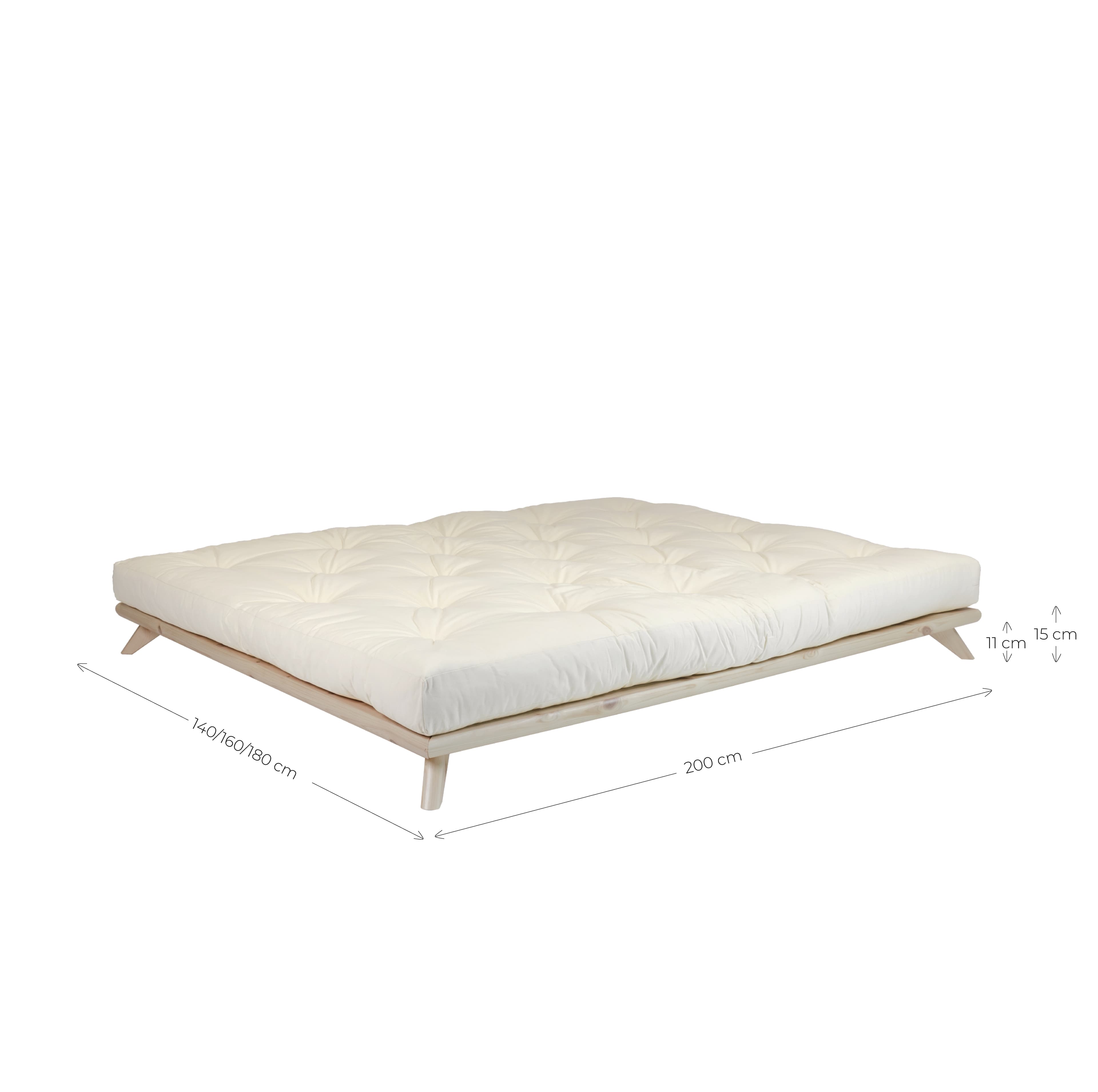 Senza Naturbettgestell 140cm