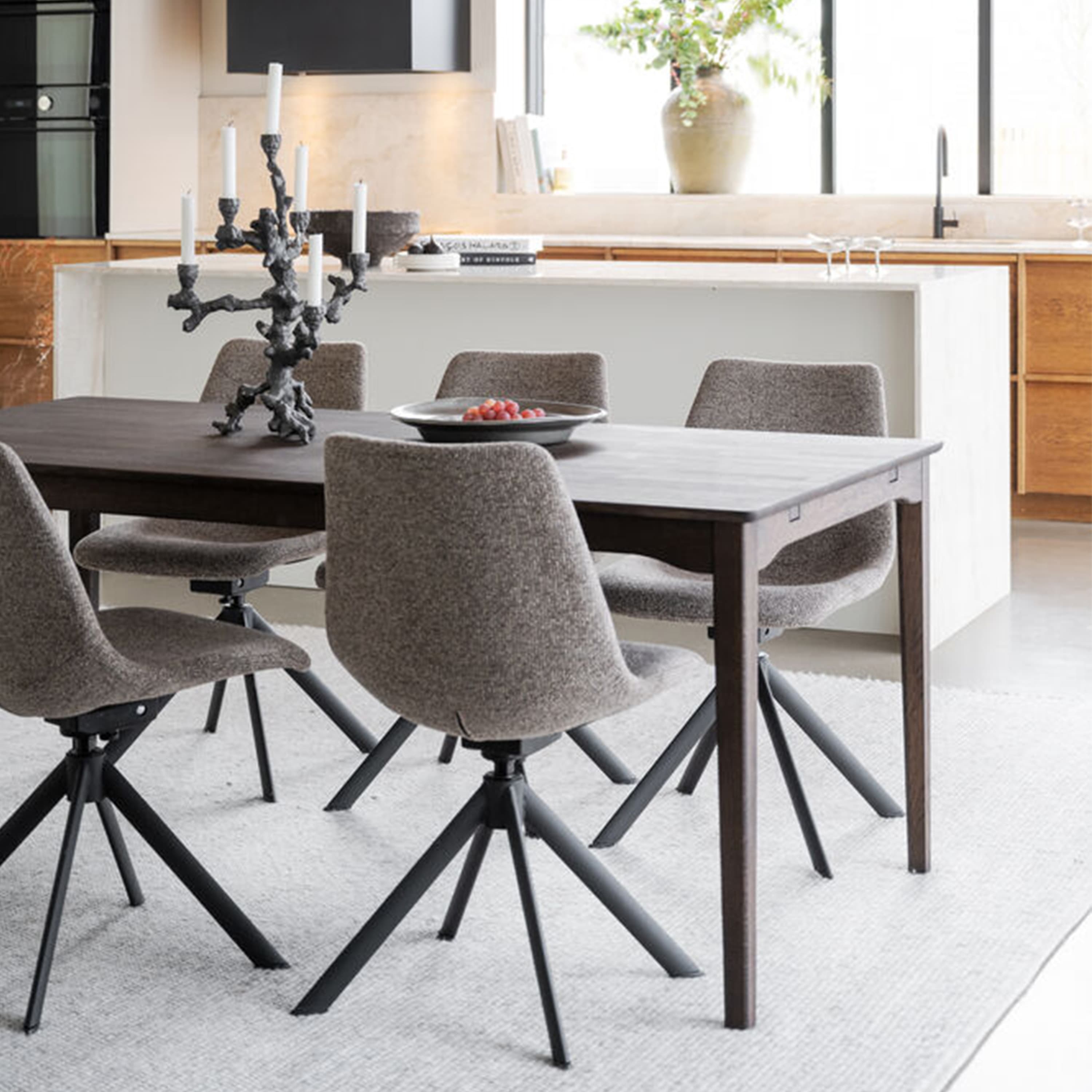 Markham Dining Table Brown 180cm