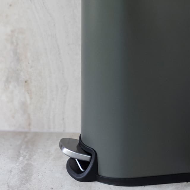 Mini-Walther Pedal Bin Dark Olive 5 Litres