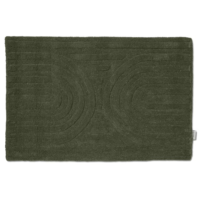 Curve Door Mat Forest Green 60x90