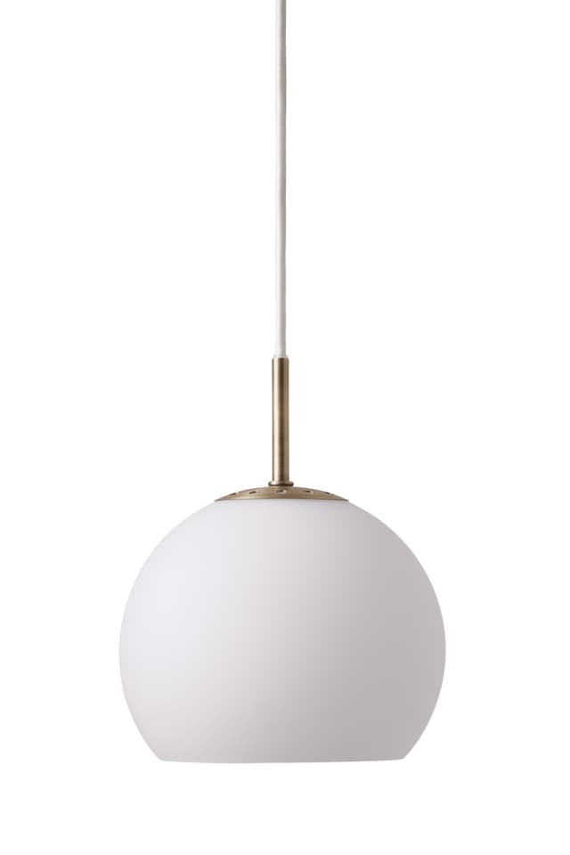 Ball Glass Ceiling Light Opal White Ø18