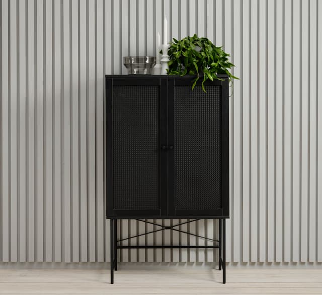 Elin Cabinet Black 135cm