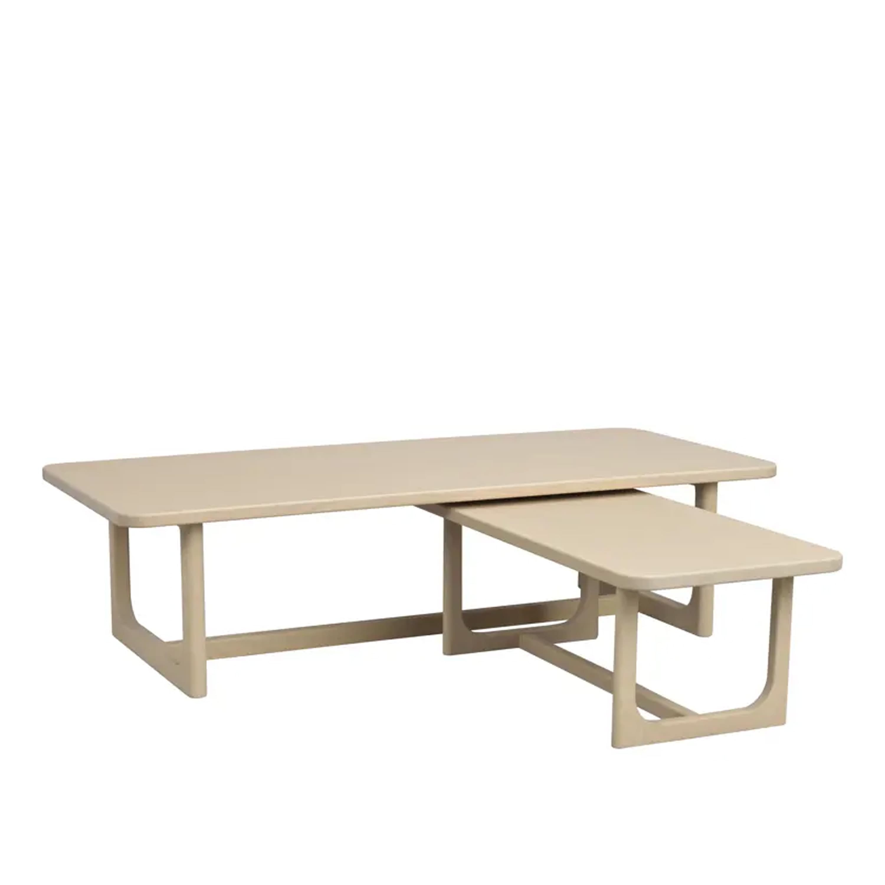 Driscoll Couchtisch Weiß pigmentierte Eiche 160x70