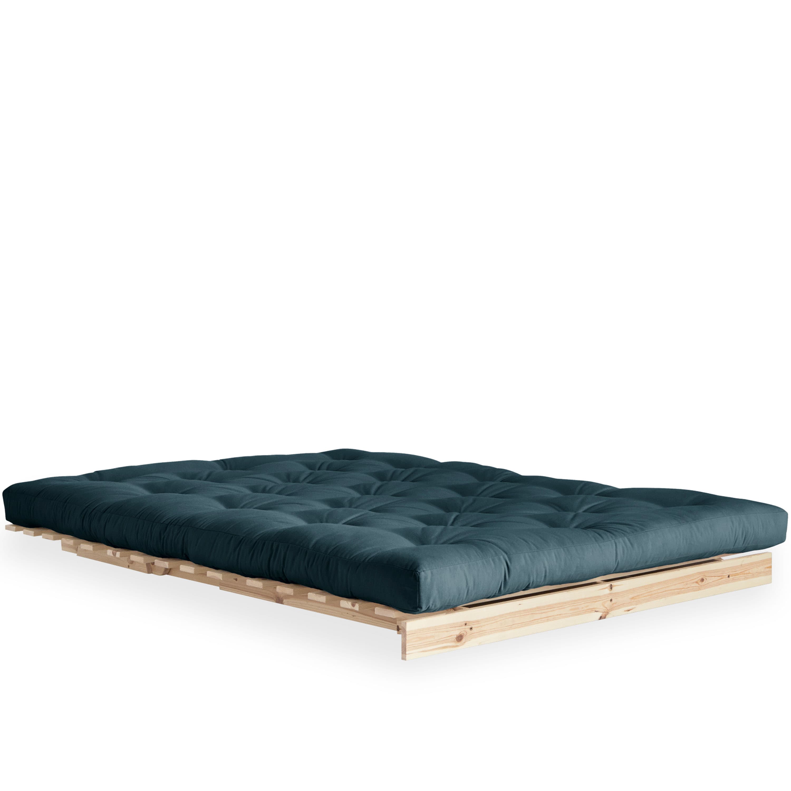 Roots Sofa Bed Natural/Petrol Blue 140cm