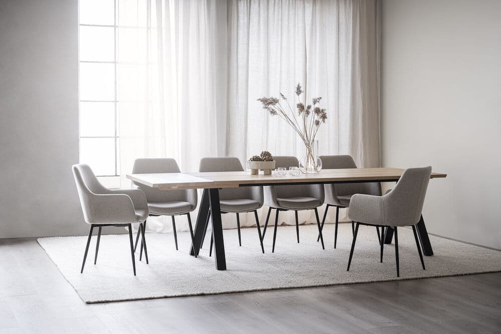 Reily Dining Armchair Beige/Black
