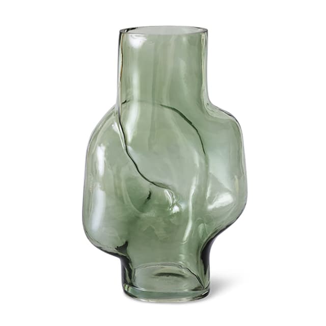 Gleam Vase Glas Olive 32cm