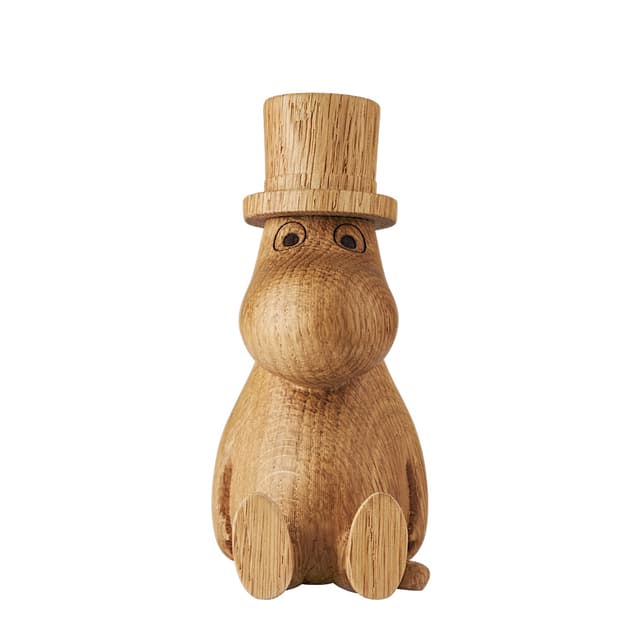 Mumintroll Holzdekoration Muminvater Eiche 10cm