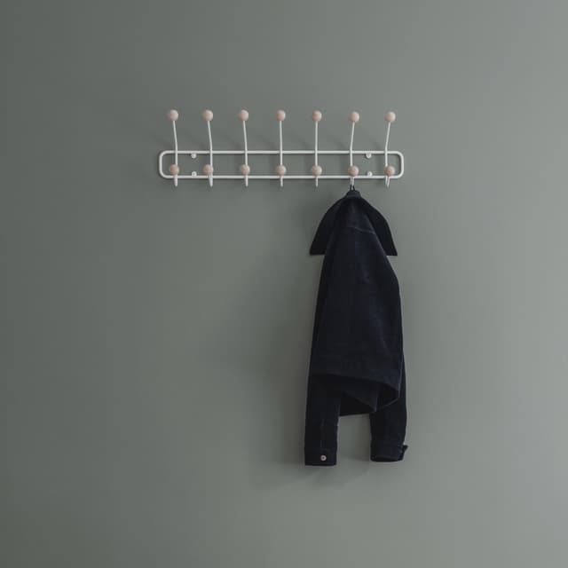 Bill Horizontal Coat Rack White 71cm