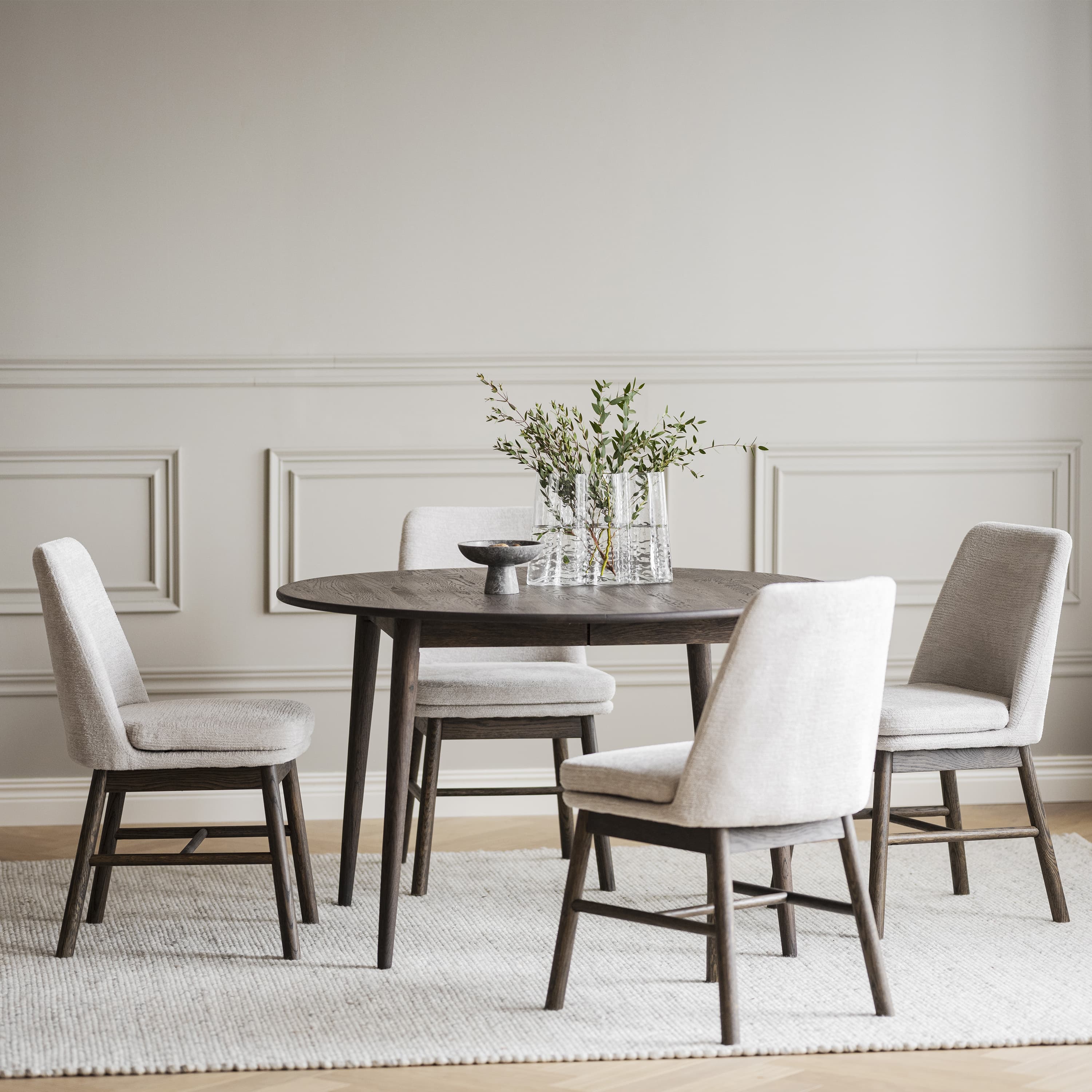 Tyler Dining Table Brown Ø120+45 cm