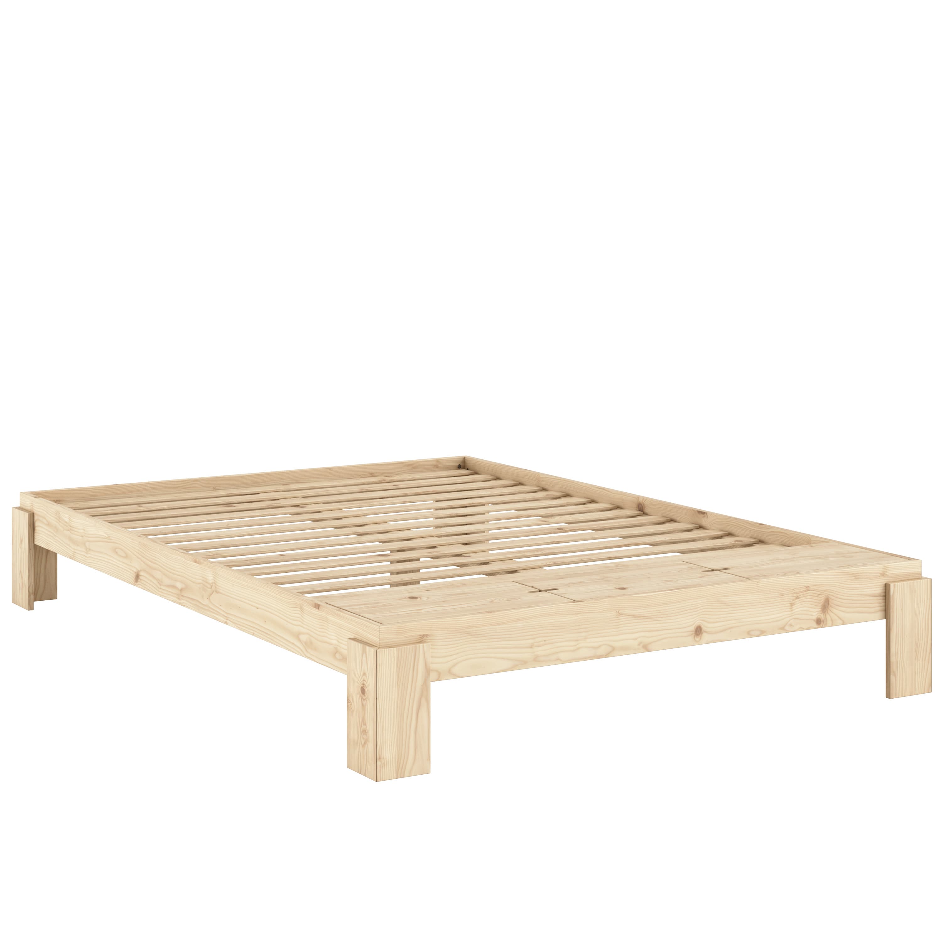 Layers Bed Frame with Bench Natural 140x200