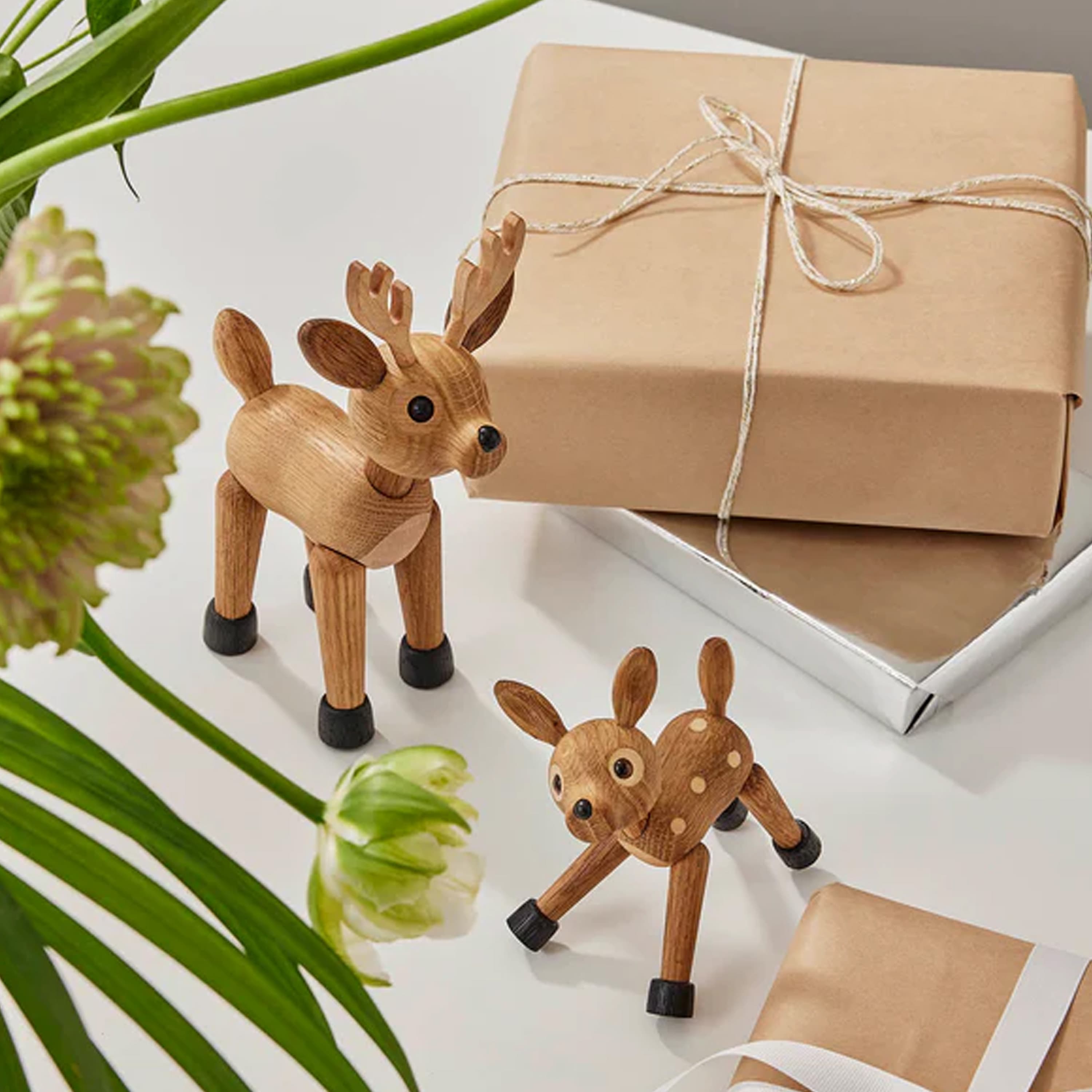 Spirit Deer Dekoration Eiche/Ahorn 19cm