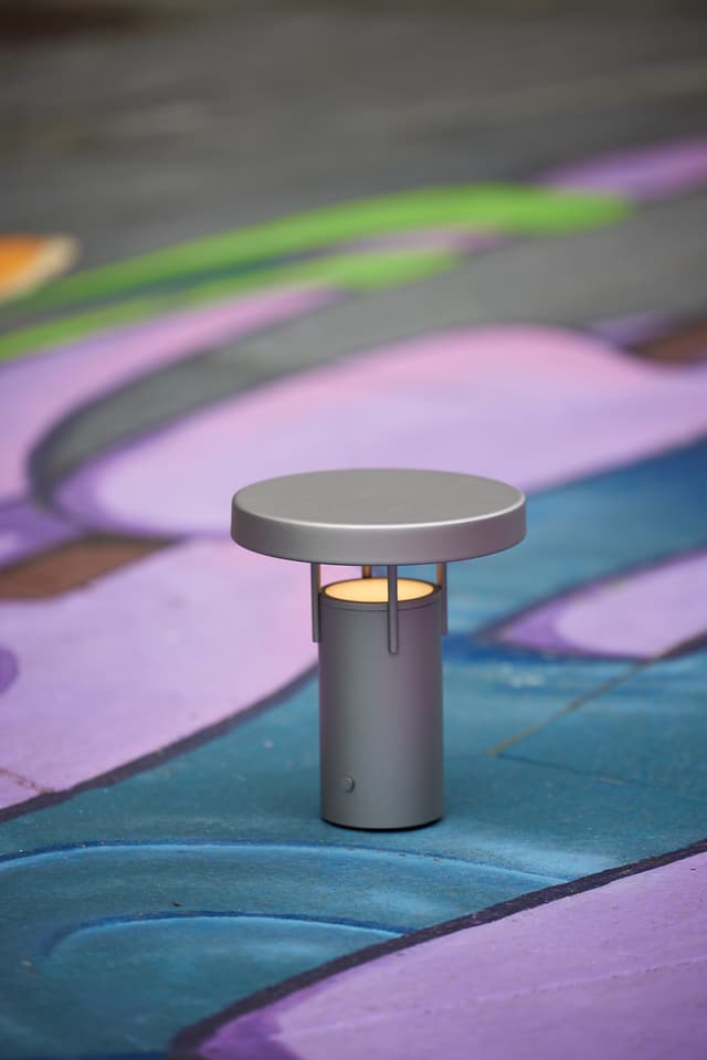 Bringme Mini Portable Table Lamp Metallic Sand 20cm