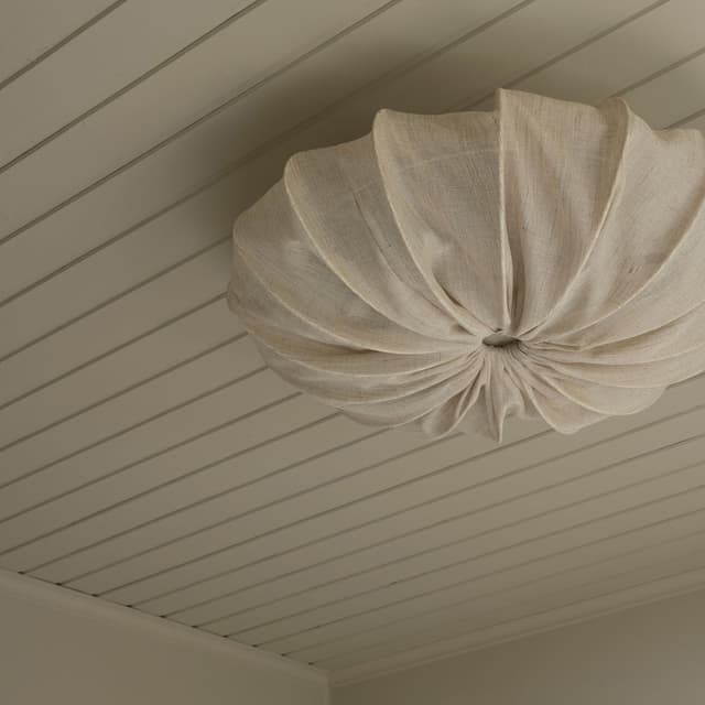 Anna Ceiling Lamp Linen Natural 60