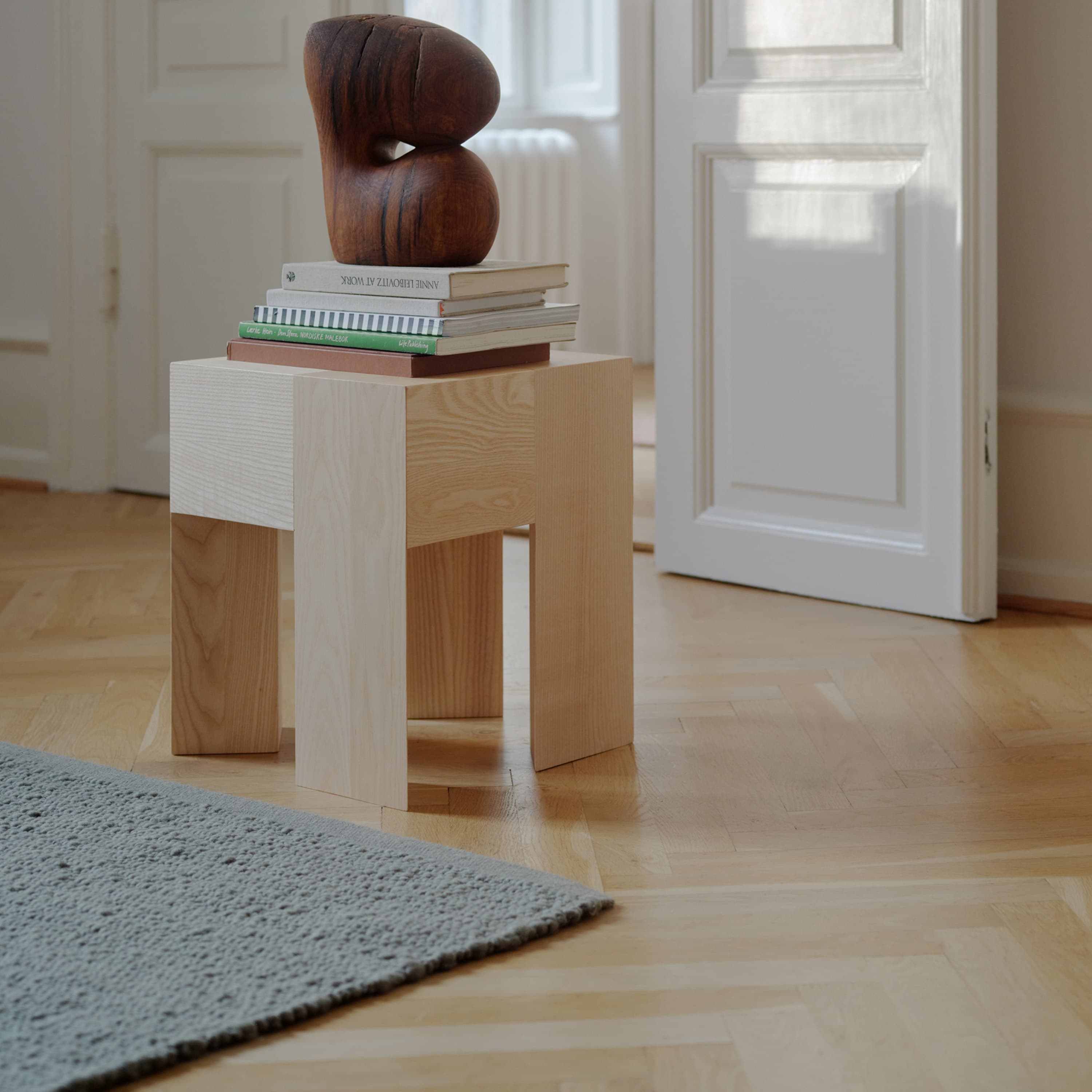 Pebbled Poem Wool Rug Moss 170x240
