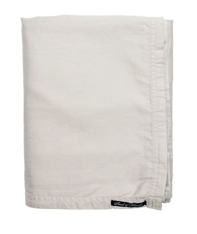 Soul of Flat Sheet GOTS Satin Mother of Pearl 270x270