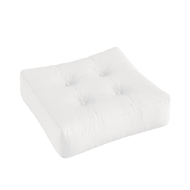 More Out Sitzpouf White 70x70cm