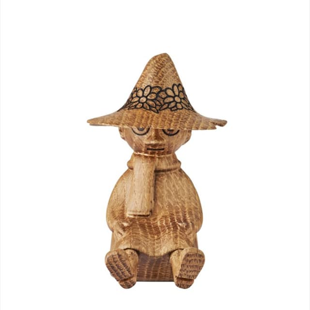 Moomin Wooden Decoration Snufkin Oak 7cm