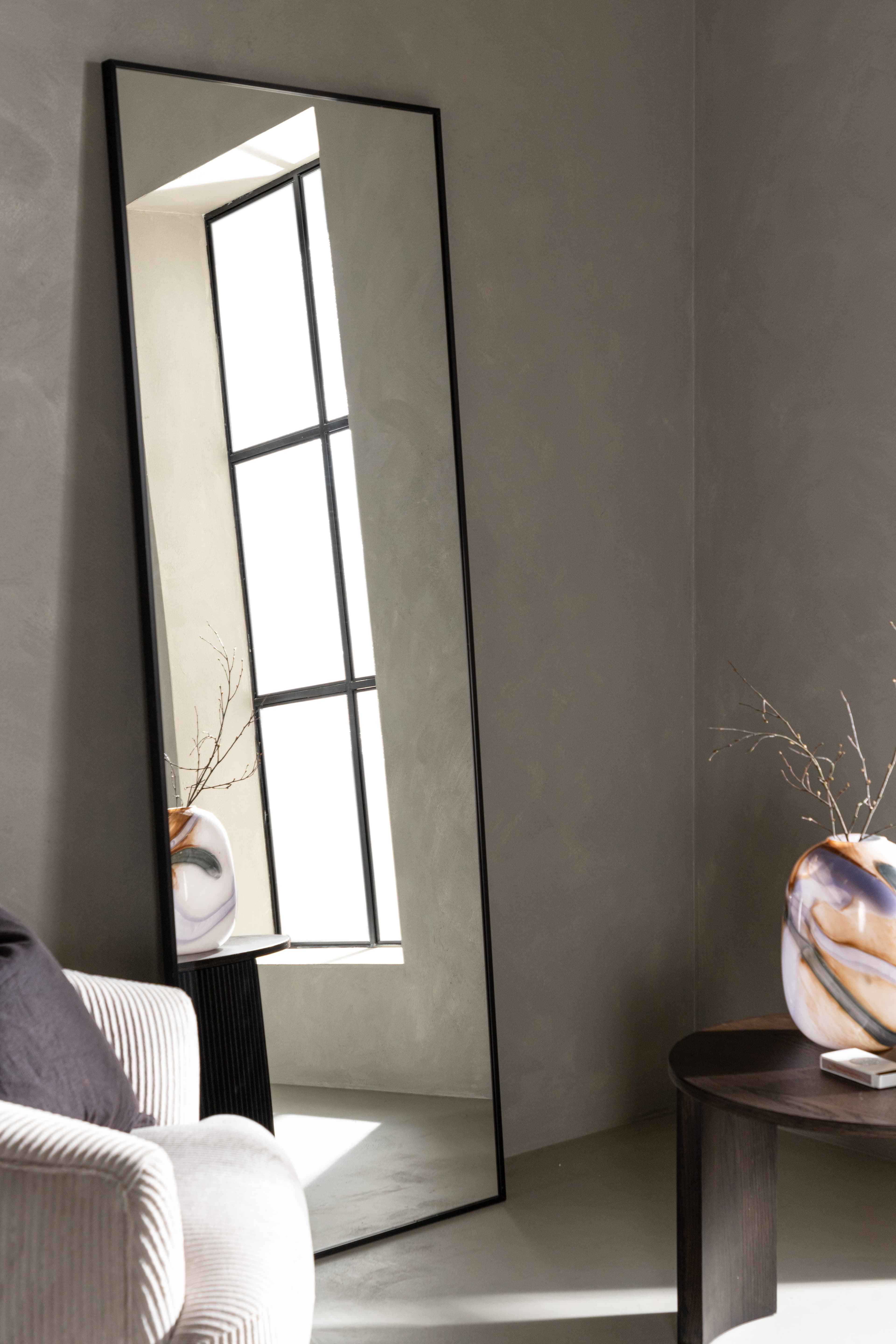 Dalton Mirror Black