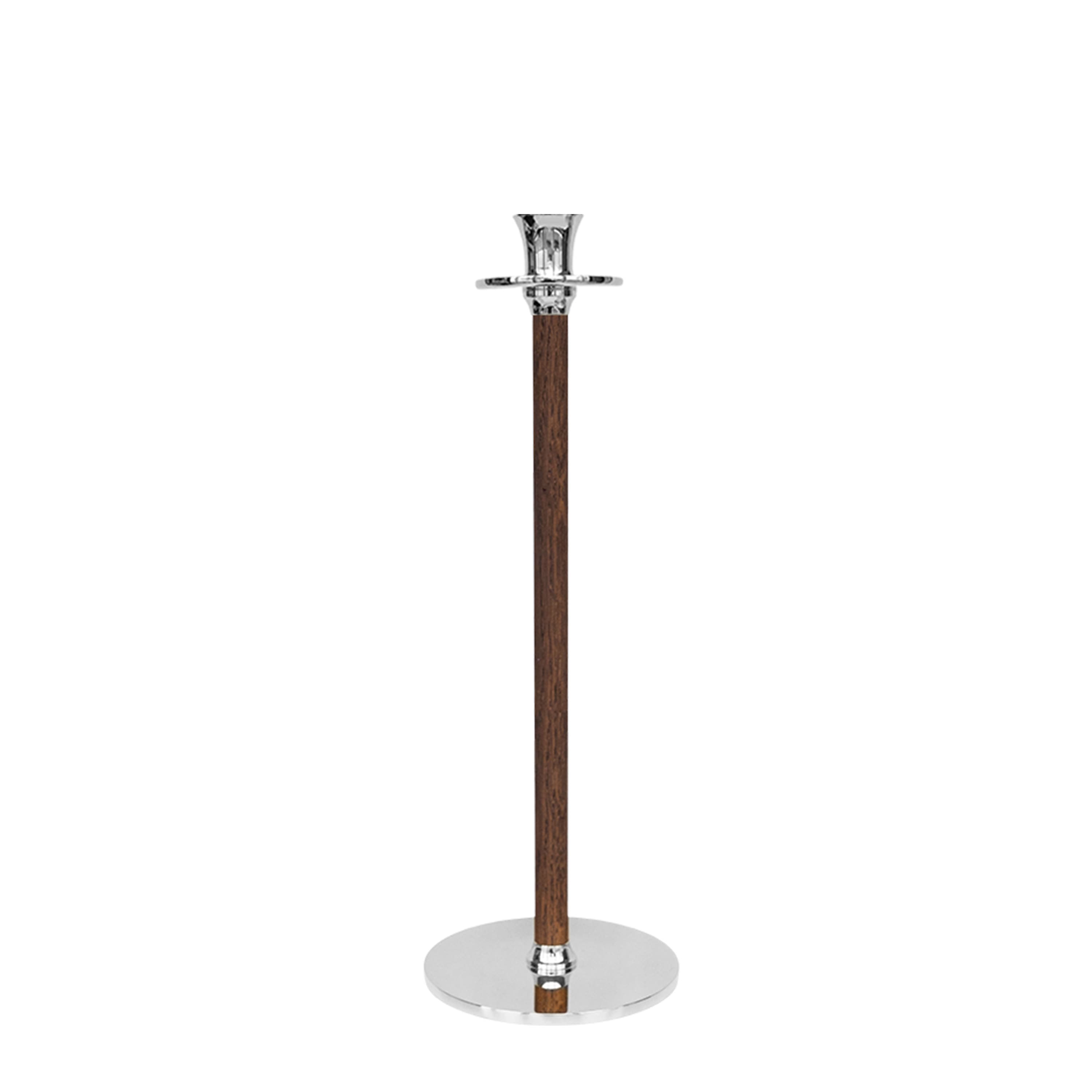 Kerzenhalter Alto Basso 35cm Silber