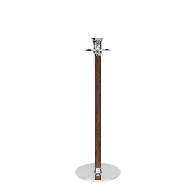 Candlestick Alto Basso Silver 35cm