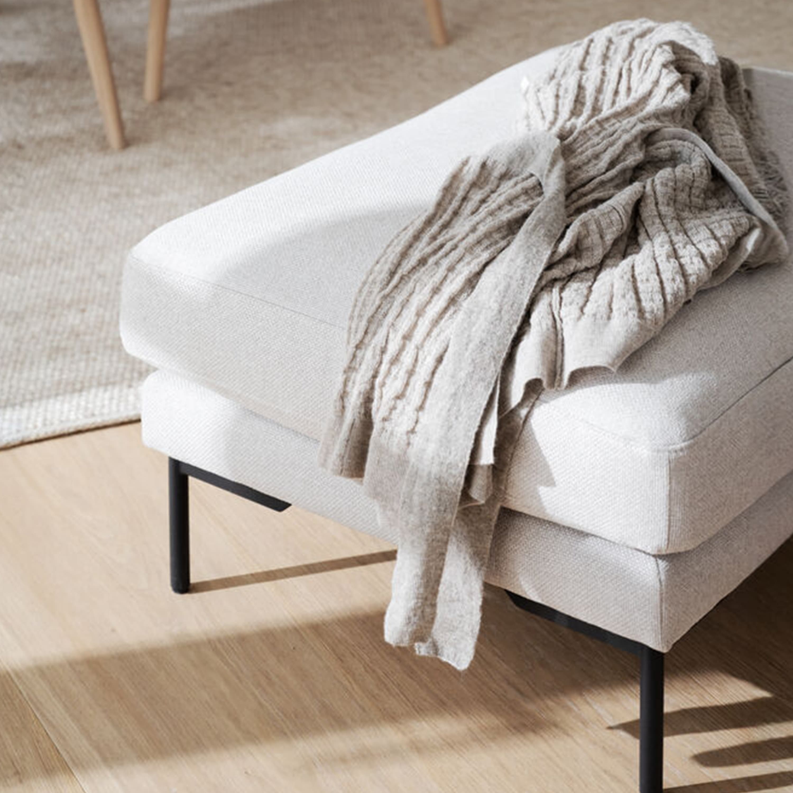 Corwin Footstool Beige